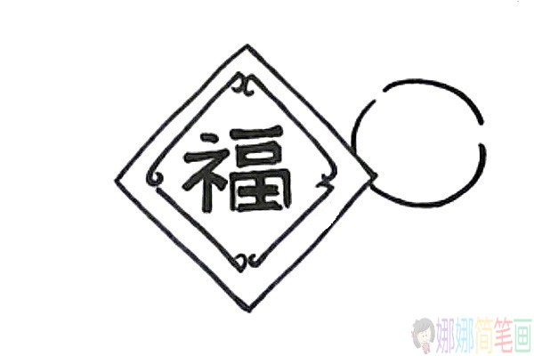 关于春节的儿童简笔画图片