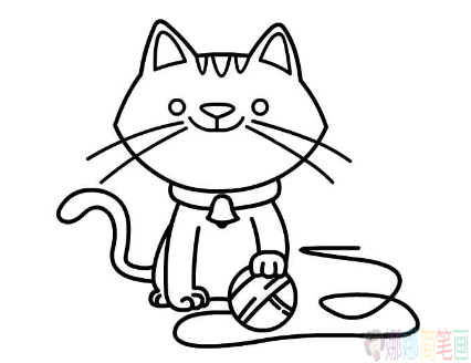 简单可爱的小猫咪简笔画,小猫简笔画教程