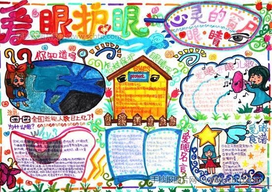 爱护眼睛获奖作品手抄报