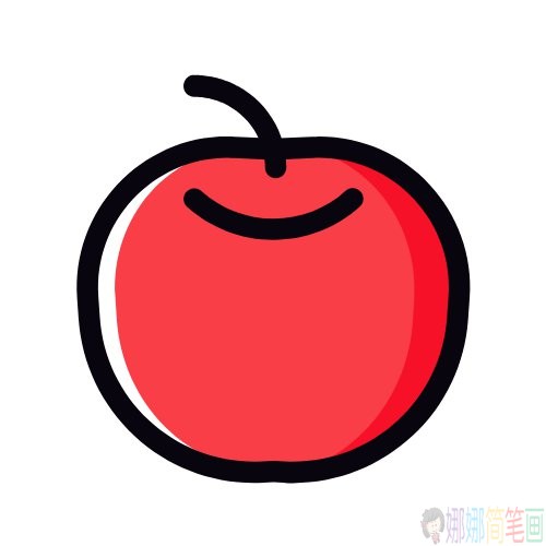 各种苹果简笔画法图片