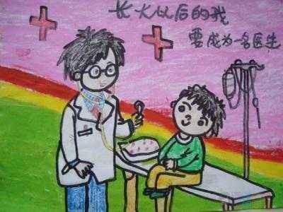 关于抗击肺炎的儿童绘画