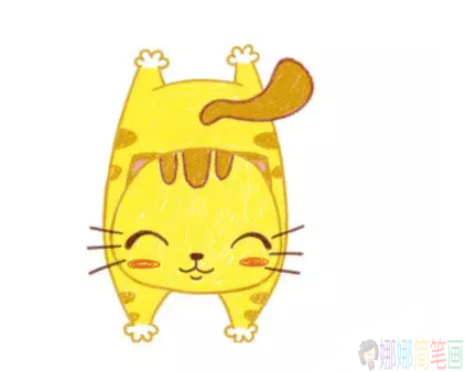 儿童简笔画小猫图片步骤