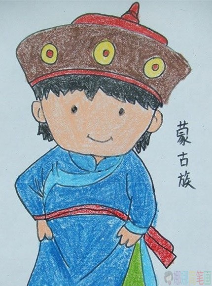 各个民族的服装简笔画