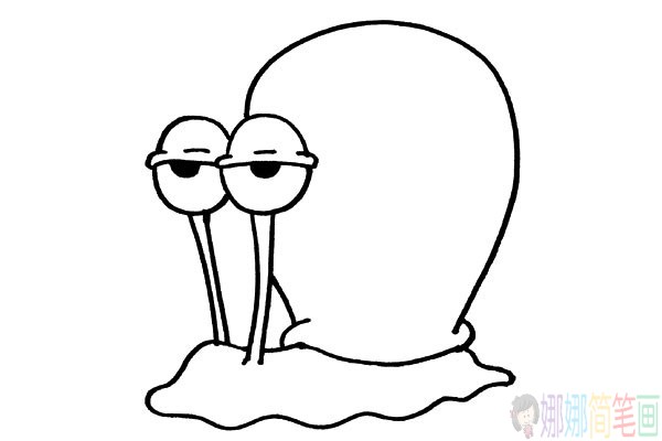 蜗牛的简笔画法教程