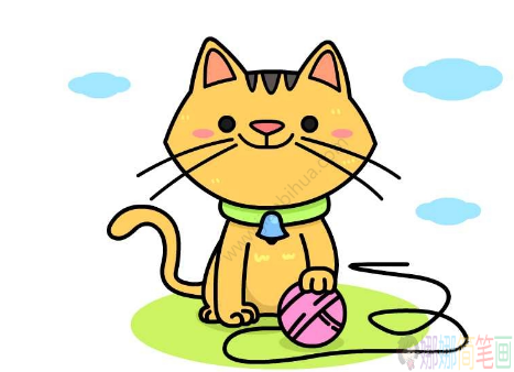 简单可爱的小猫咪简笔画,小猫简笔画教程