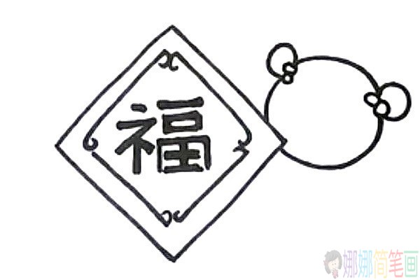 关于春节的儿童简笔画图片