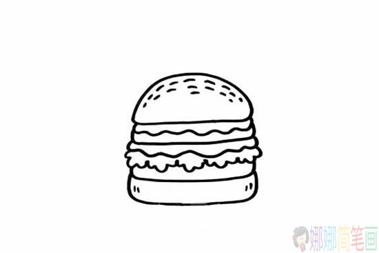 麦当劳快餐简笔画图片