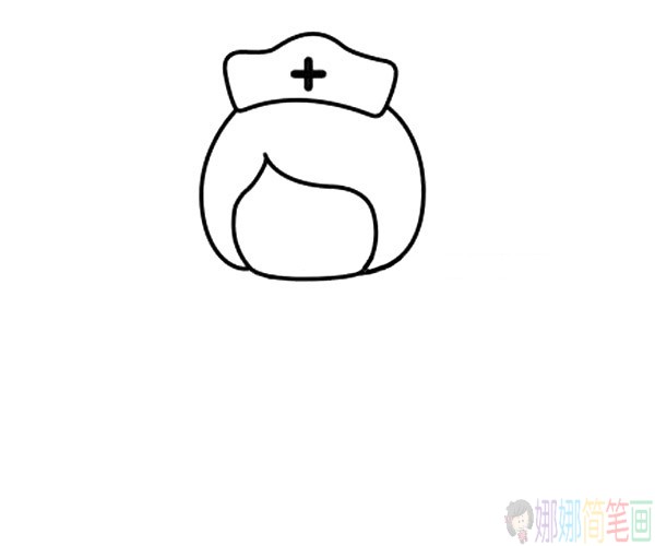 护士姐姐简笔画图片教程