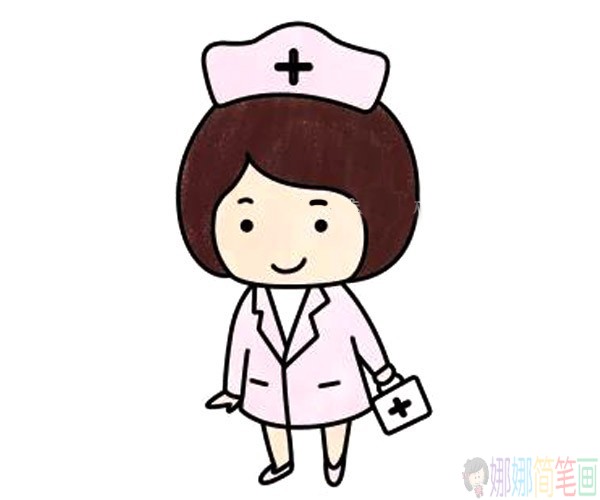 护士姐姐简笔画图片教程