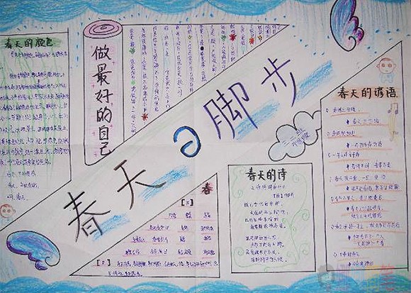 关于春天的手抄报图片