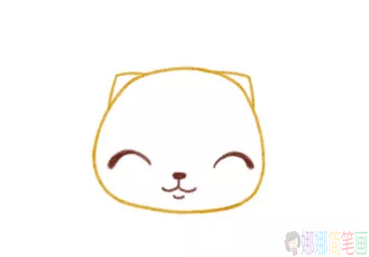 儿童简笔画小猫图片步骤
