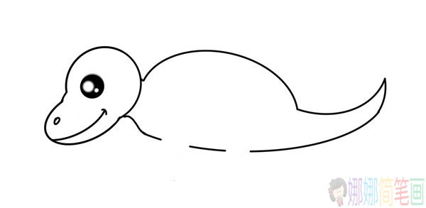 恐龙简笔画教程,剑龙简笔画法