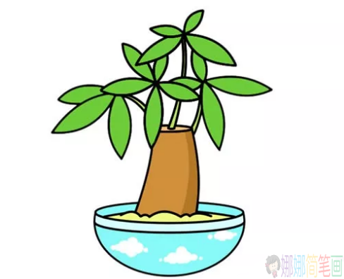 发财树简笔画图片教程