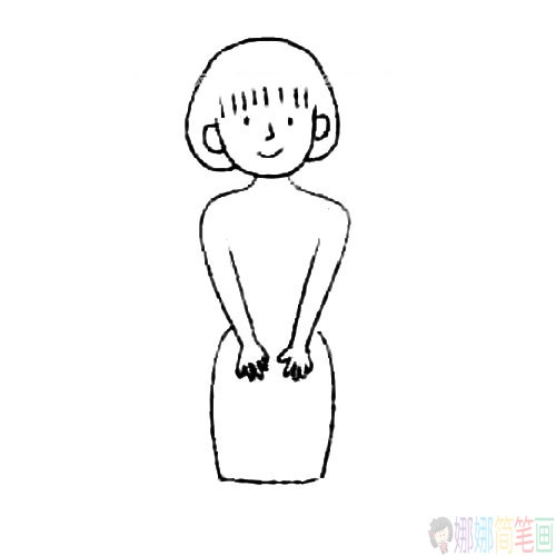 儿童简笔画护士姐姐怎么画