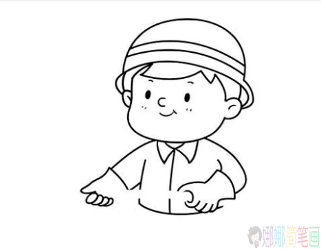 勇敢的消防员简笔画图片