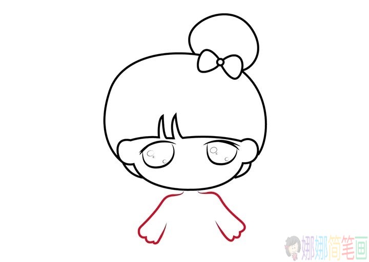 可爱女孩萌小希简笔画教程