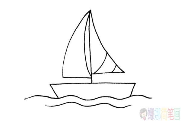 简单的帆船儿童简笔画教程