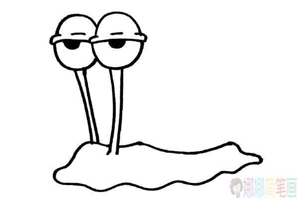 蜗牛的简笔画法教程