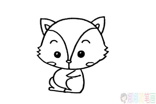 一起学画可爱的小松鼠简笔画