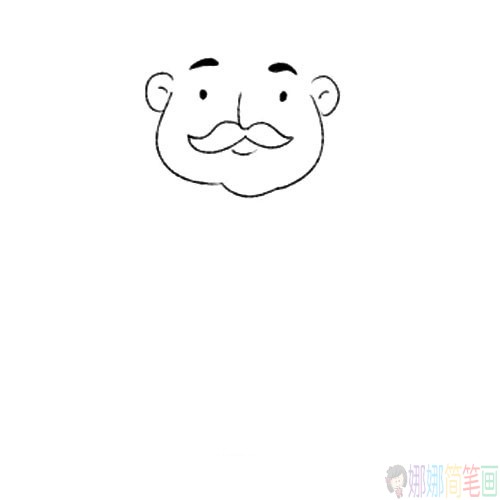 厨师简笔画法,厨师儿童简笔画图片