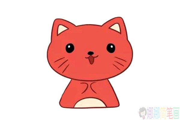一组可爱又好画的小猫简笔画图片