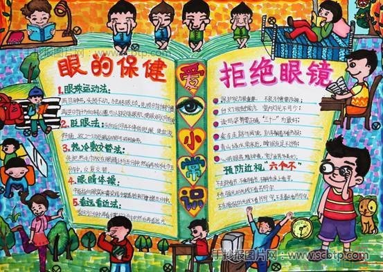 爱护眼睛获奖作品手抄报
