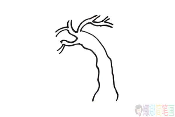 简单漂亮的柳树简笔画图片教程