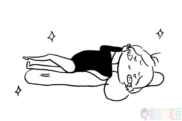 跳舞的小女孩简笔画图片