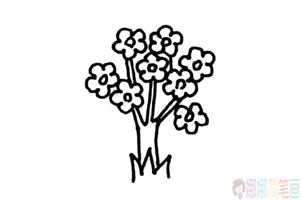 有创意好看的大树简笔画
