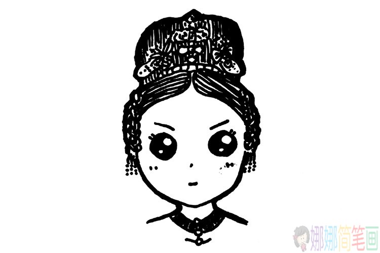 古代人物简笔画头像图片