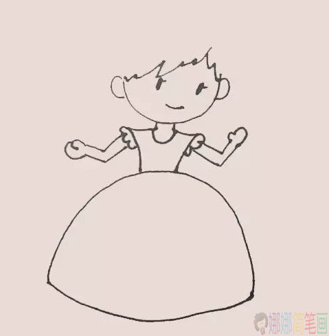 小公主简笔画图片教程