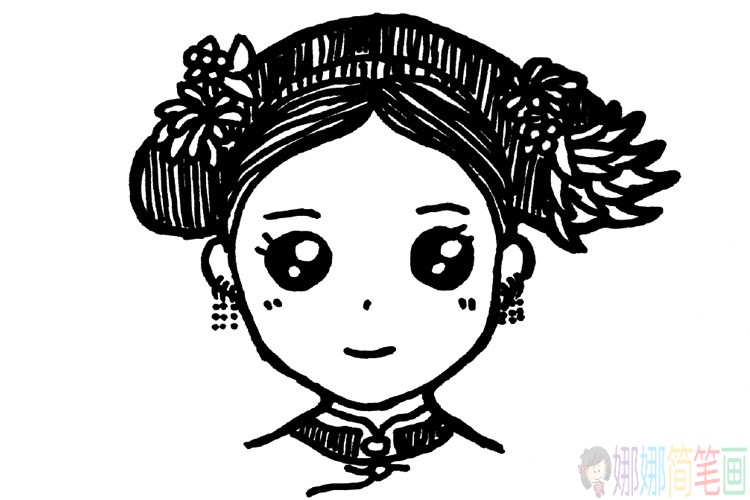 古代人物简笔画头像图片