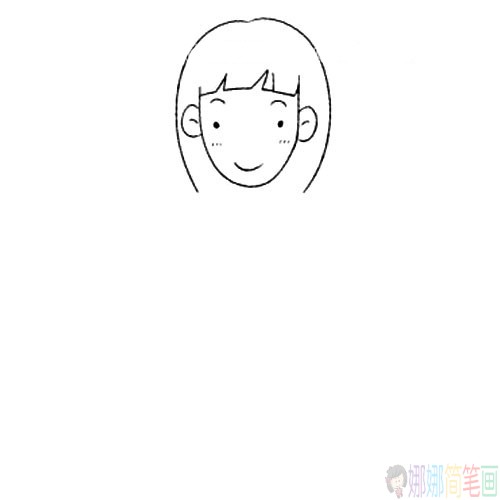 护士姐姐简笔画图片步骤
