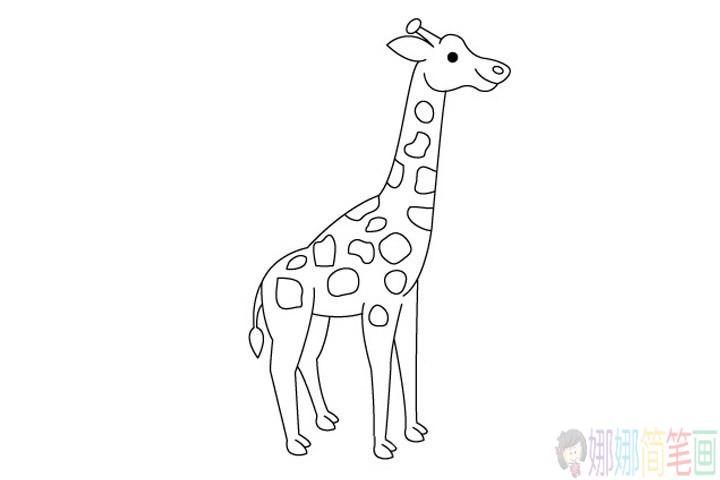 儿童简笔画长颈鹿怎么画