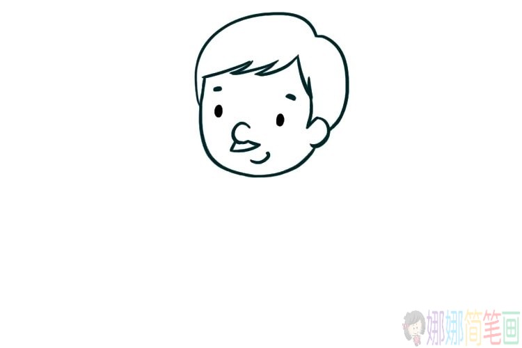 稳重的爸爸简笔画图片
