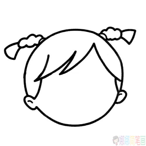儿童简笔画教学之小女孩头部篇