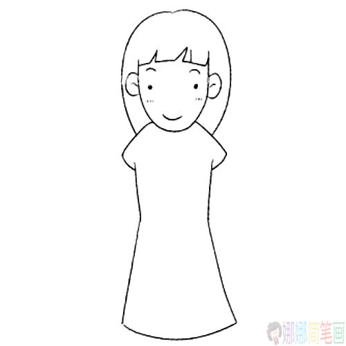 护士姐姐简笔画图片步骤