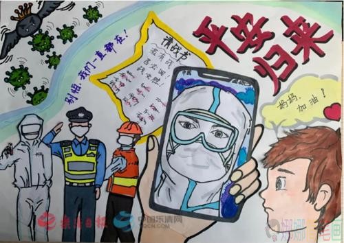 抗击肺炎武汉加油儿童绘画图片