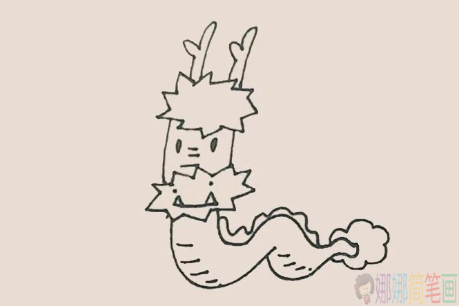 中国龙儿童简笔画图片,飞龙简笔画图片