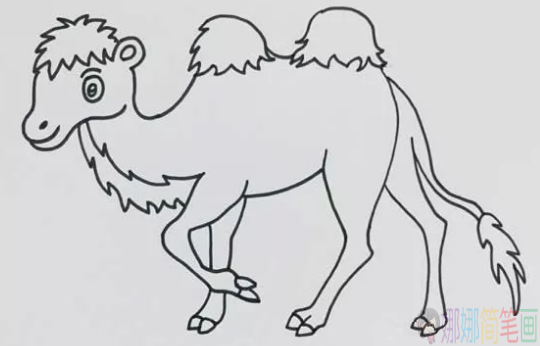 骆驼怎么画,骆驼儿童简笔画图片