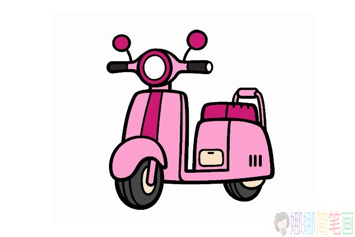 电动车简笔画图片