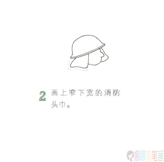 消防员儿童简笔画图片