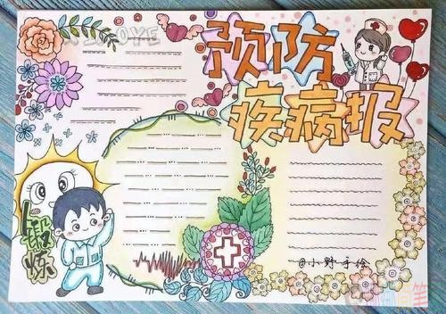 抗击新型冠状病毒手抄报图片