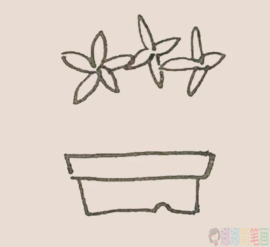 简笔画盆栽怎么画
