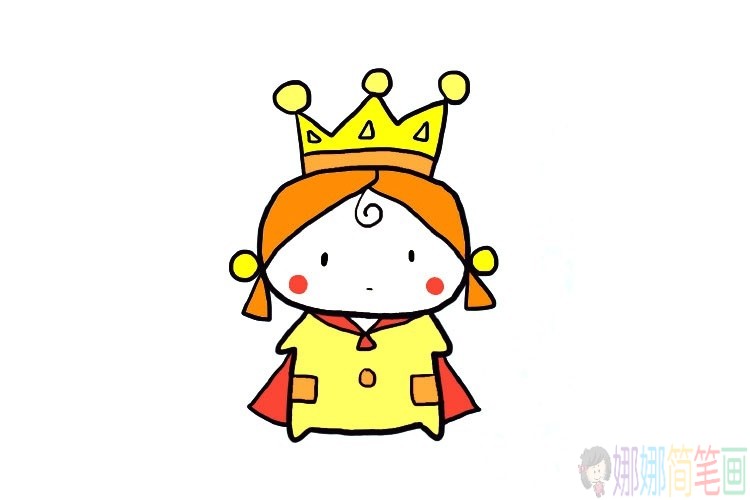 一组可爱的小娃娃儿童简笔画图片
