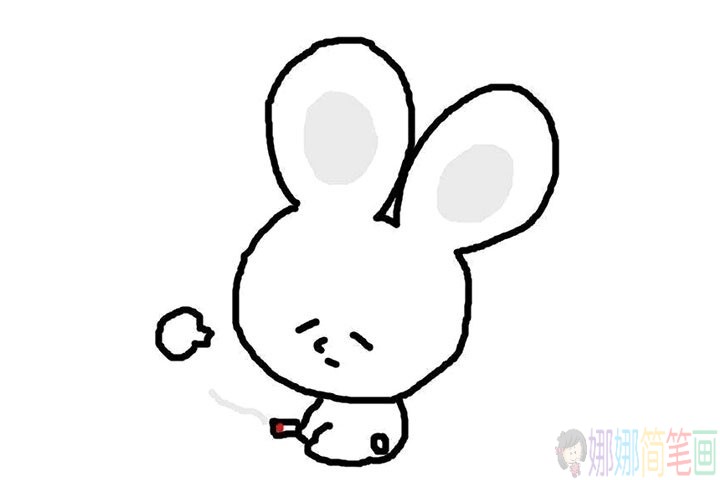 小白兔简笔画图片,小兔子简笔画图片