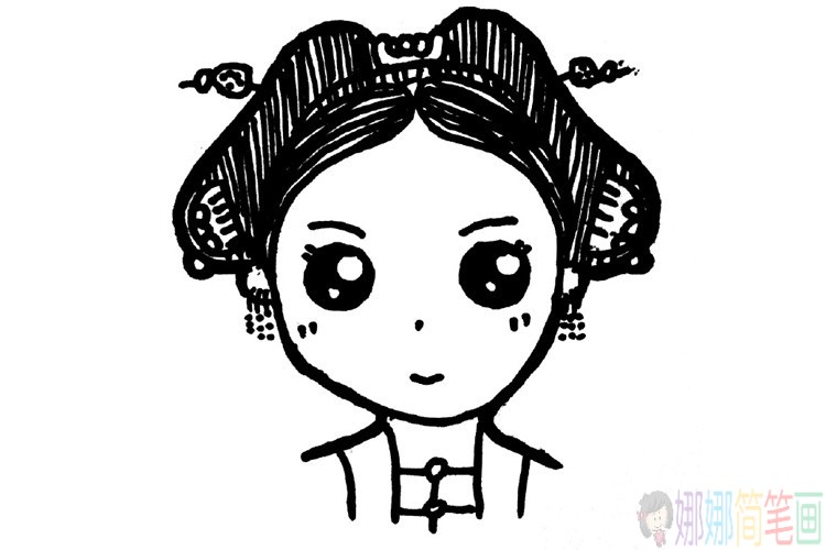 古代人物简笔画头像图片