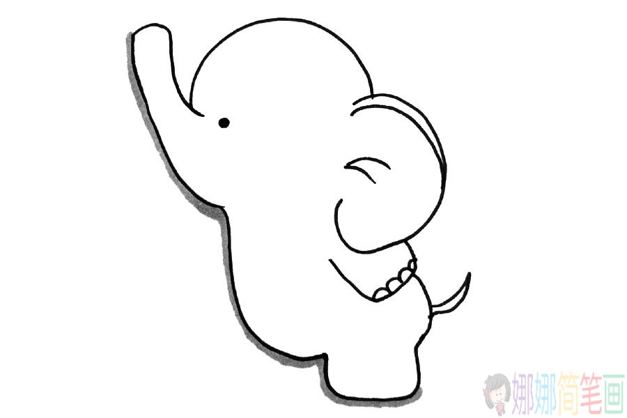 大象儿童简笔画图片