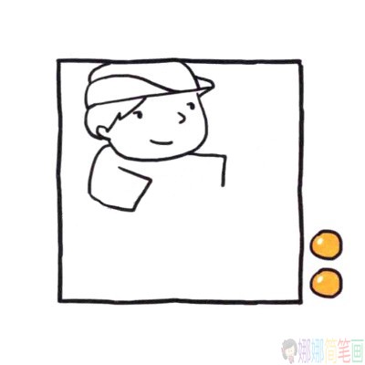 简单四步学画交警简笔画