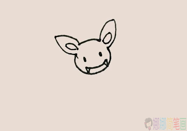 蝙蝠简笔画图片教程